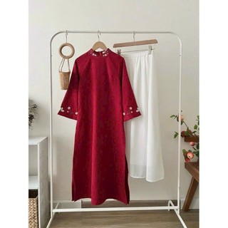 Sét Áo Dài Nhung Cách Tân Big Size (55kg đến 100kg) MS02