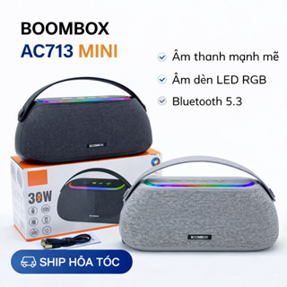 Loa Bluetooth AC713 Mini Bass Mạnh Âm Thanh Lớn Cực Đỉnh Bluetooth 5.2 Thế Hệ Mới, Thiết Kế Cực Đẹp, Dễ Sử Dụng PKMALL