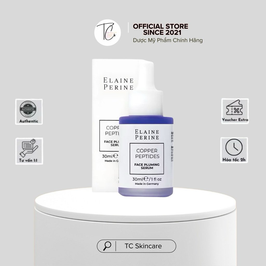 [Công Ty] Tinh Chất Nâng Cơ, Săn Chắc Da Elaine Perine Copper Peptides Face Pluming Serum 30ml