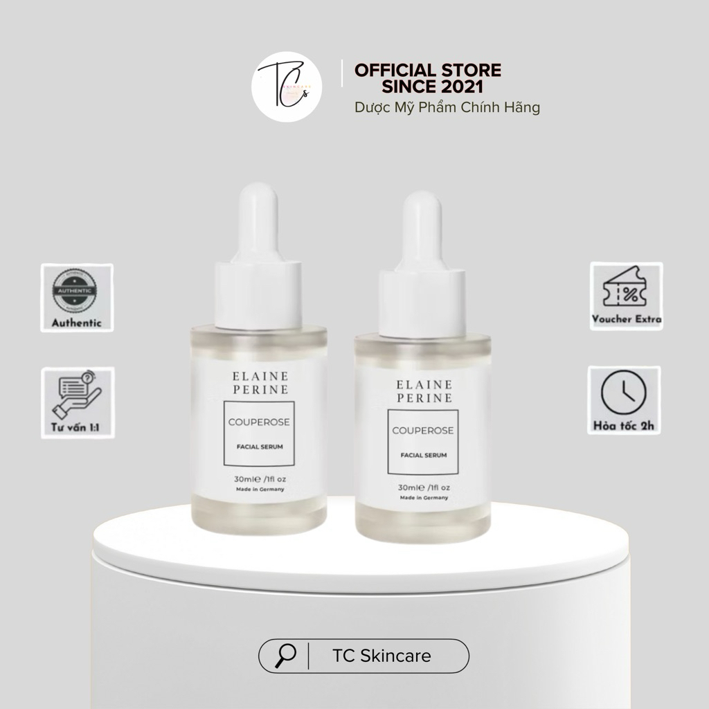 [Công Ty] Serum phục hồi, giảm đỏ, làm dịu da Elaine Perine Couperose Facial Serum 30ml
