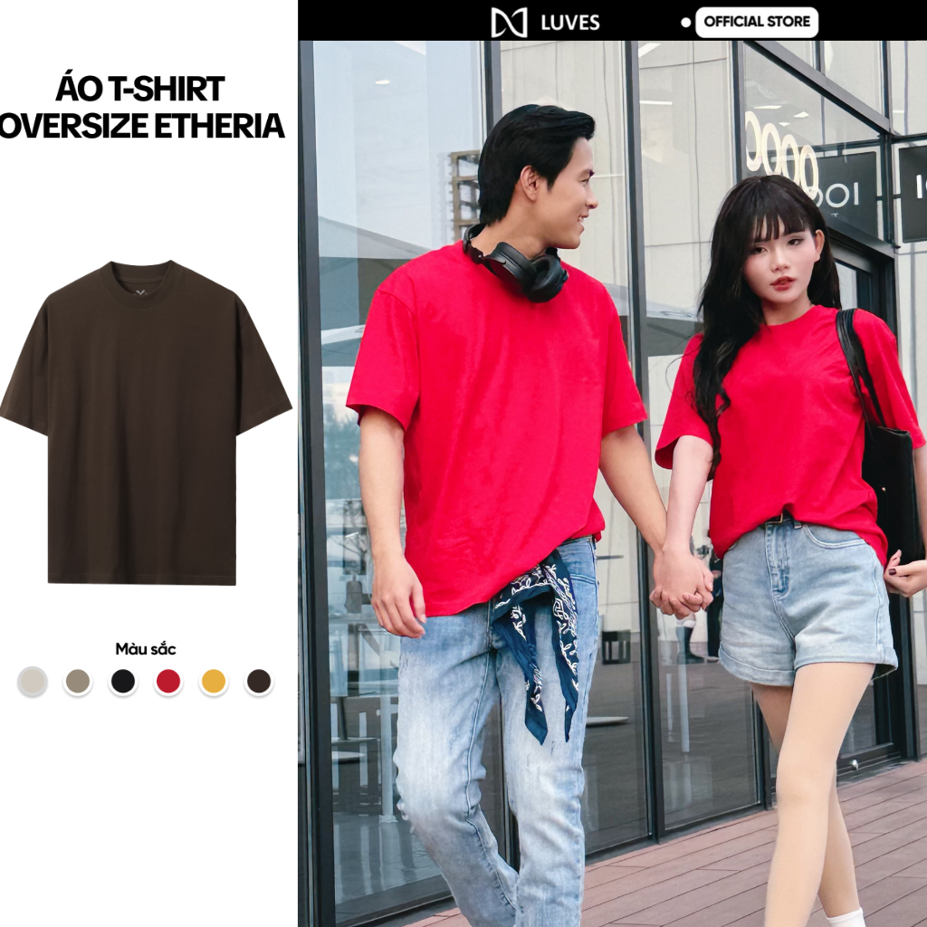 Áo Thun Basic Unisex Etheria Cotton Cao Cấp, Mềm Mịn, Thoáng Mát EAT2122508 | BigBuy360 - bigbuy360.vn