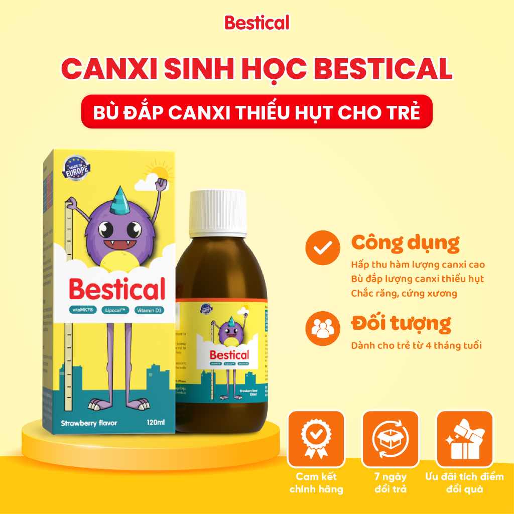 Bestical - Canxi Sinh Học Cho Bé 120ml