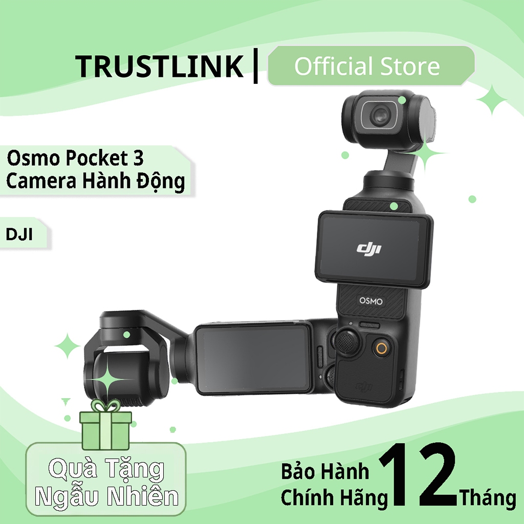 DJI Osmo Pocket 3 - Camera Hành Động Cao Cấp - Chống Rung - Màn Hình Cảm Ứng - Creator Combo