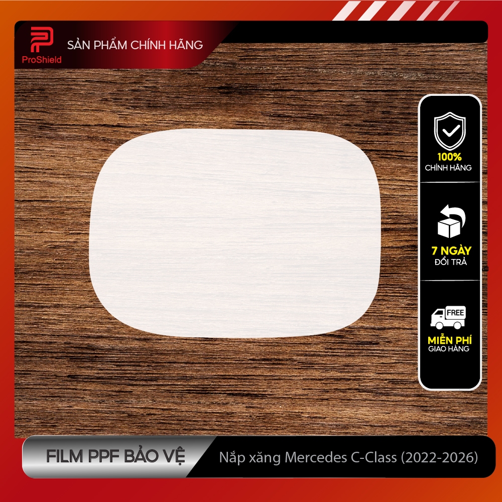 Film PPF Dán bảo vệ Nắp bình xăng Mercedes C200 C300 2022-2026. Che mờ các vết xước cũ hiệu quả. Pro
