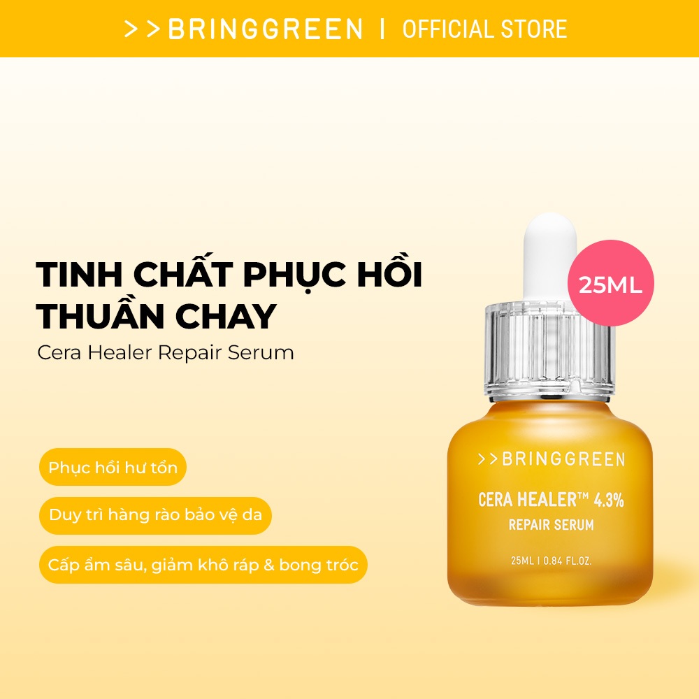 [Bring Green Chính hãng] Tinh chất Phục hồi hư tổn Bring Green Cera Healer Repair Serum 25ml