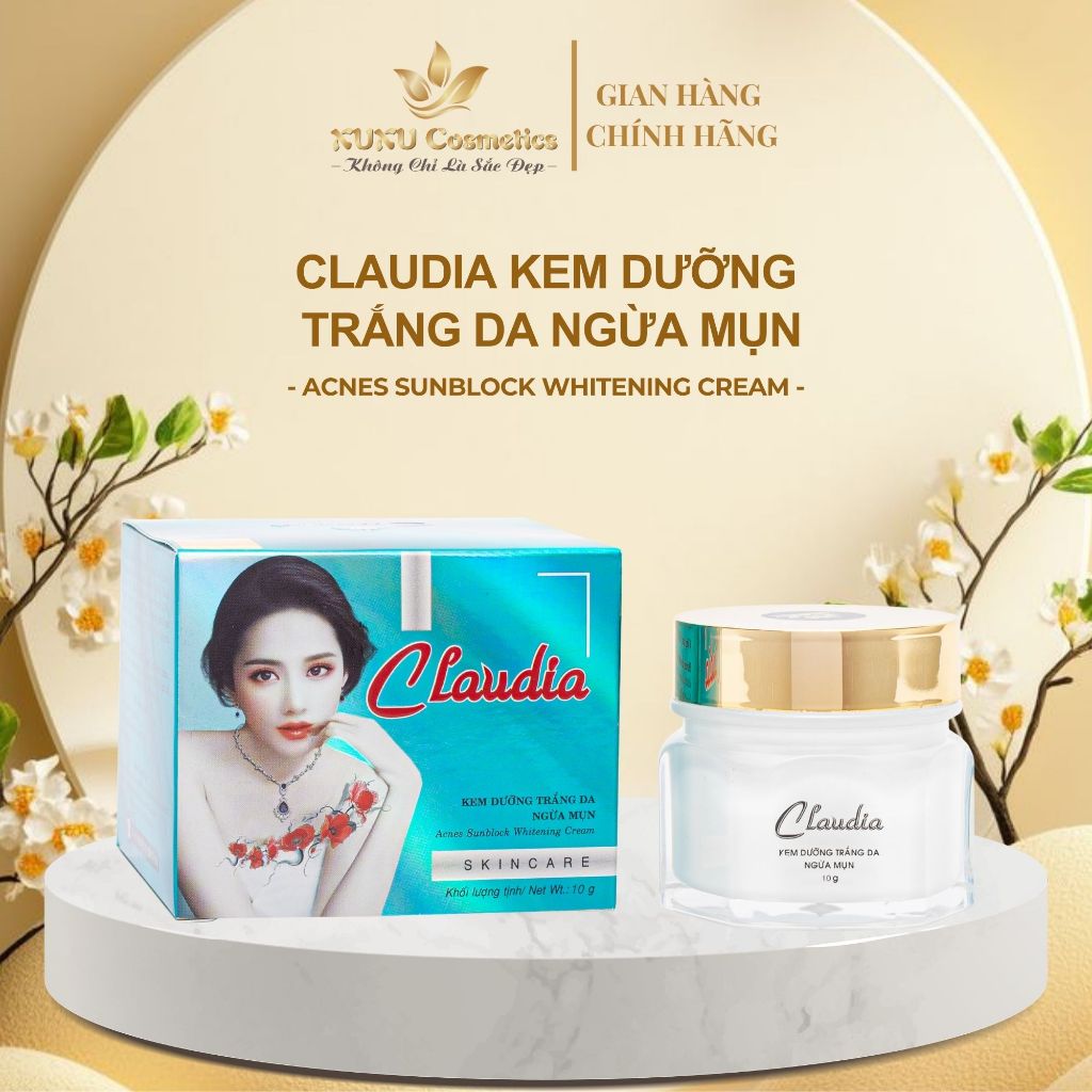 Kem Dưỡng trắng da, Ngừa mụn Claudia