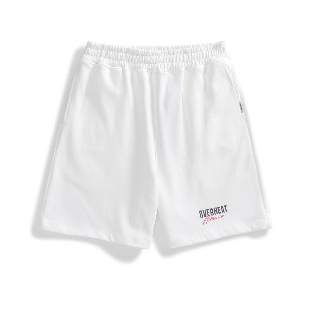 Quần short unisex MIKENCO Overheat Short White