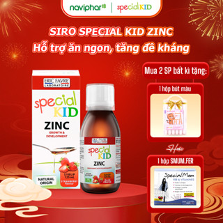 (Chính Hãng) Siro Special Kid Zinc - Siro kẽm hàm lượng cao giúp trẻ tăng đề kháng, cho bé biếng ăn, tiêu chảy 125ml