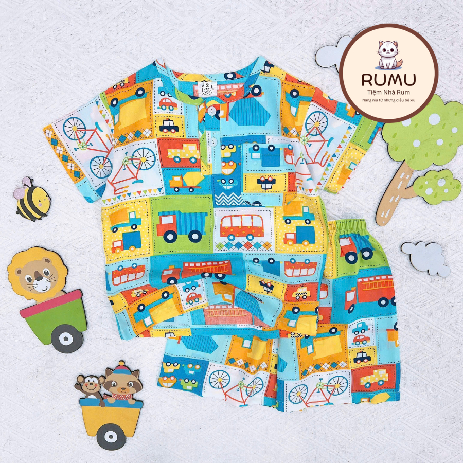 [Size 8-20kg] BỘ TOLE LANH SIÊU THOÁNG MÁT CHO BÉ TRAI BÉ GÁI MẶC HÈ - TAY NGẮN QUẦN NGẮN - MẪU MỚI 2024