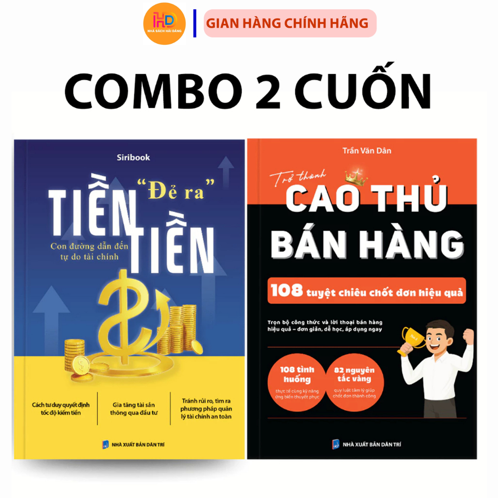 Sách - Combo 2 Cuốn -  Quản Lý Tài Chính Thông Minh, Trở Thành Cao Thủ Bán Hàng