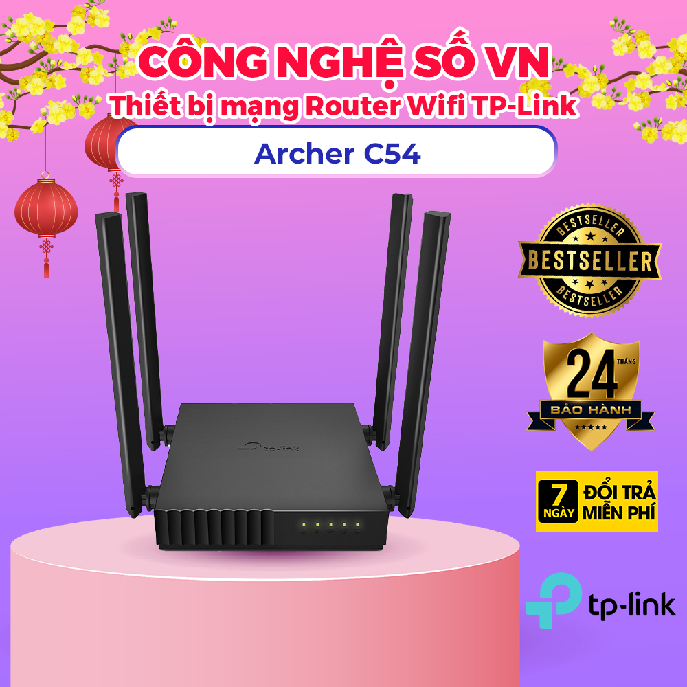 Bộ phátr Wi-Fi TP-LINK Archer C54 Băng Tần Kép AC1200