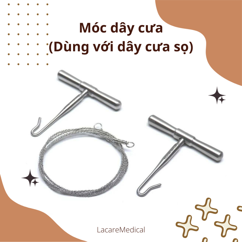Móc dây cưa xương (dùng với dây cưa sọ não)