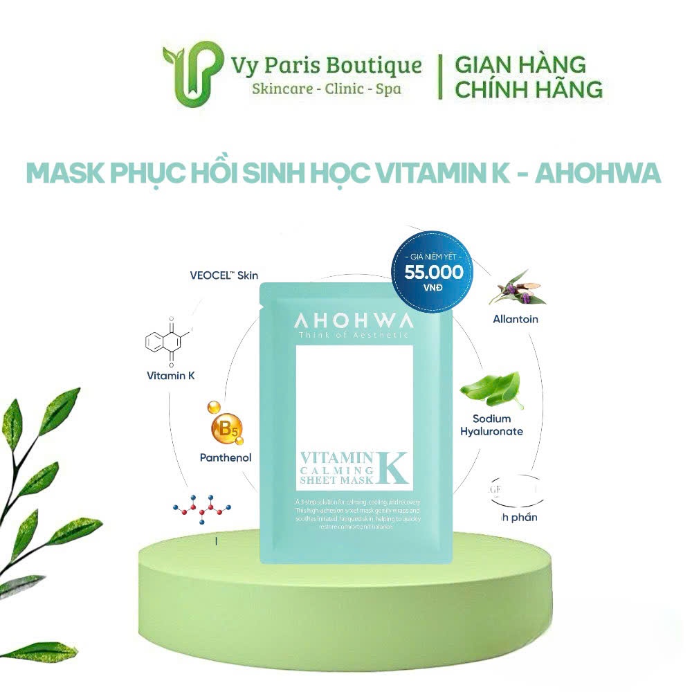 MẶT NẠ PHỤC HỒI SINH HỌC VITAMIN K - AHOHWA