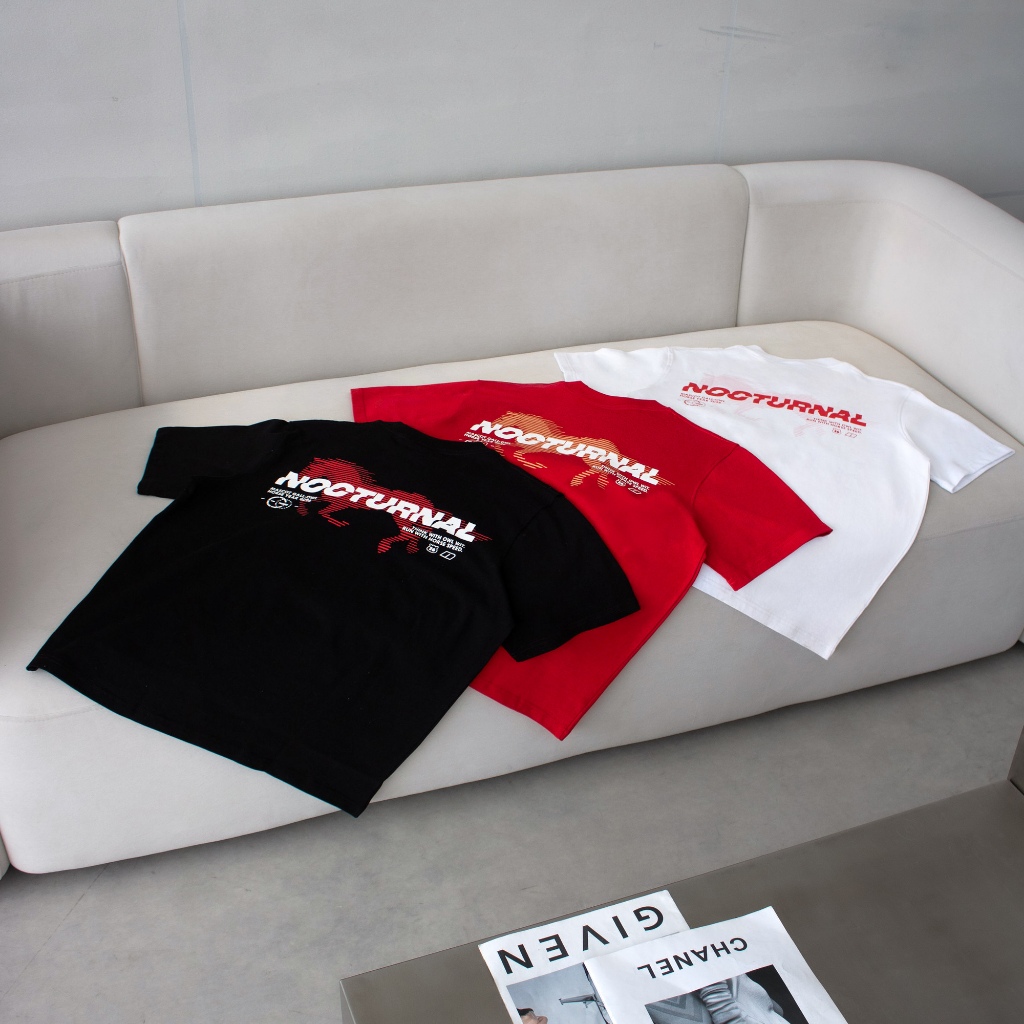 Áo Thun Thêu Form Semi-Oversized NOCTURNAL Gallowl Tee Prime Cotton 100% Nam Nữ Unisex Localbrand | BigBuy360 - bigbuy360.vn