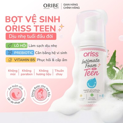 Dung dịch vệ sinh phụ nữ Oriss Teen cho tuổi DẬY THÌ hỗ trợ làm sạch dịu an toàn