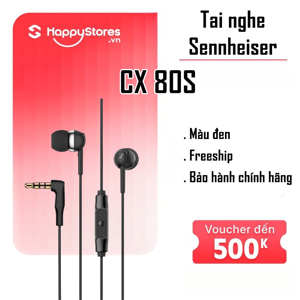 Tai Nghe Có Dây Sennheiser CX 80S - Hàng chính hãng