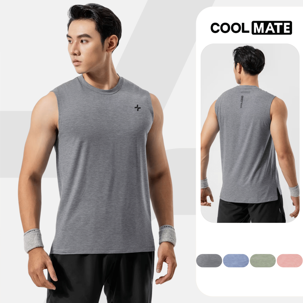 [OUTLET - Không đổi trả]Áo ba lỗ  sát nách Training Comfort thấm hút tốt, co giãn thoải mái, nhanh k