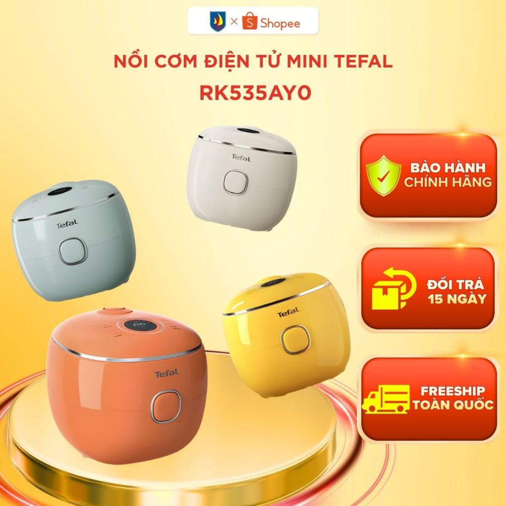 Nồi cơm điện tử Mini Tefal Pop 0.7L RK535 | RK5354Y0 | RK535AY0 | RK535TY0 | RK5352Y0 - BH 24 tháng