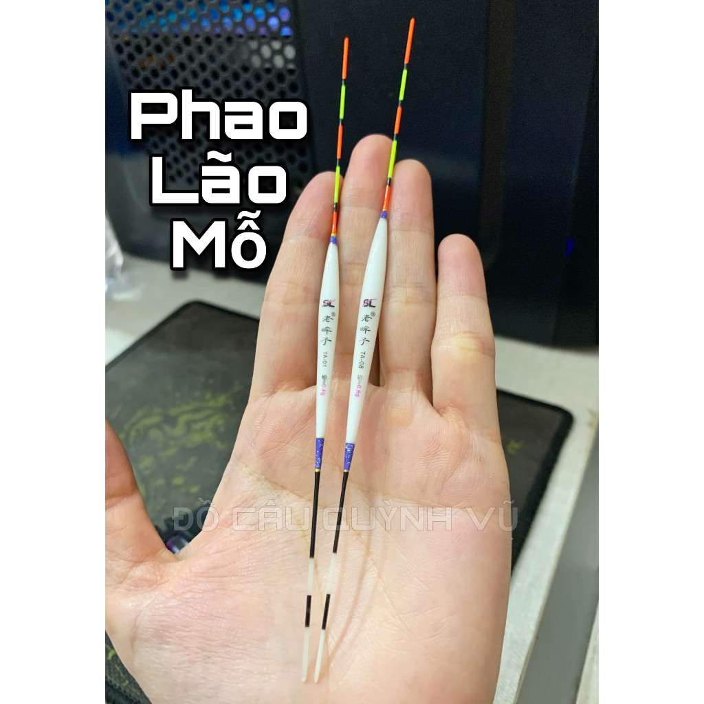 [sỉ-lẻ] Phao câu cá Lão Mỗ dài 16cm câu cá diếc, câu tôm ăn chì nhỏ, phao câu đài, phao câu cá