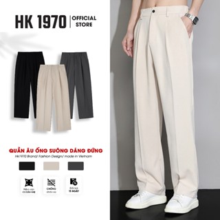 Quần Tây Nam Ống Suông Cạp Chun Sau, Quần Âu Nam Hách Dáng Vải Cotton Hàn Co Dãn Nhẹ Thoáng Khí Q087