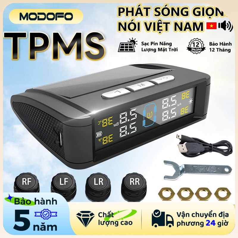 Cảm Biến Áp Suất Lốp Ô Tô Hình LED