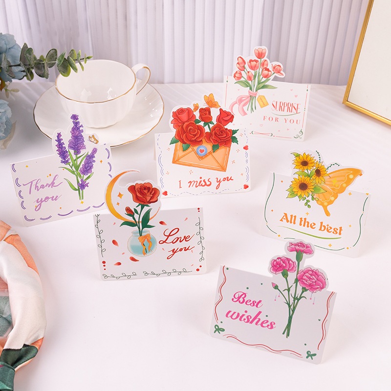 Thiệp chúc mừng sang trọng làm quà tặng dễ thương PQ Leather P6