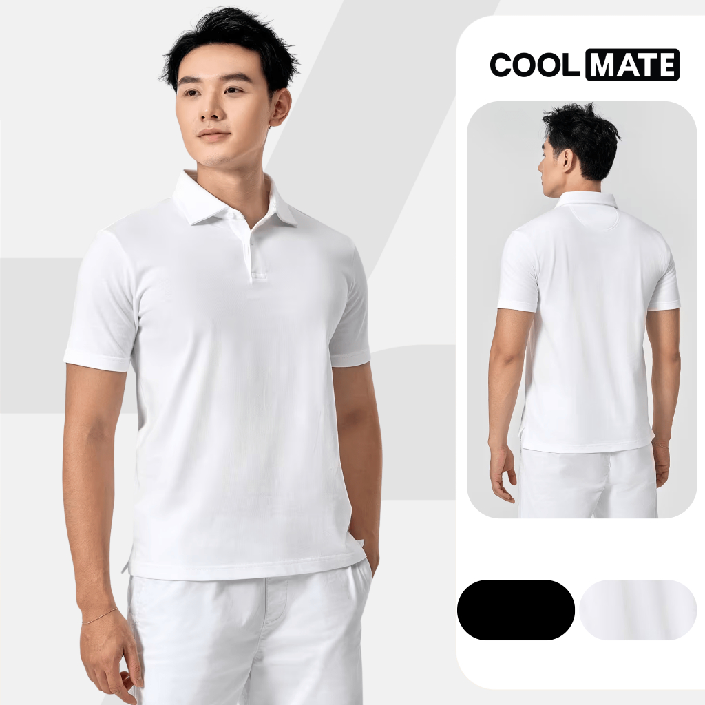 Áo Polo nam Premium Pique mềm mại thoáng khí phù hợp đi làm du lịch hoạt động ngoài trời Coolmate