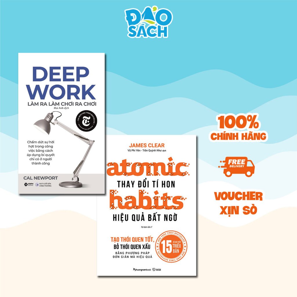 Combo Sách Deep Work + Atomic Habits