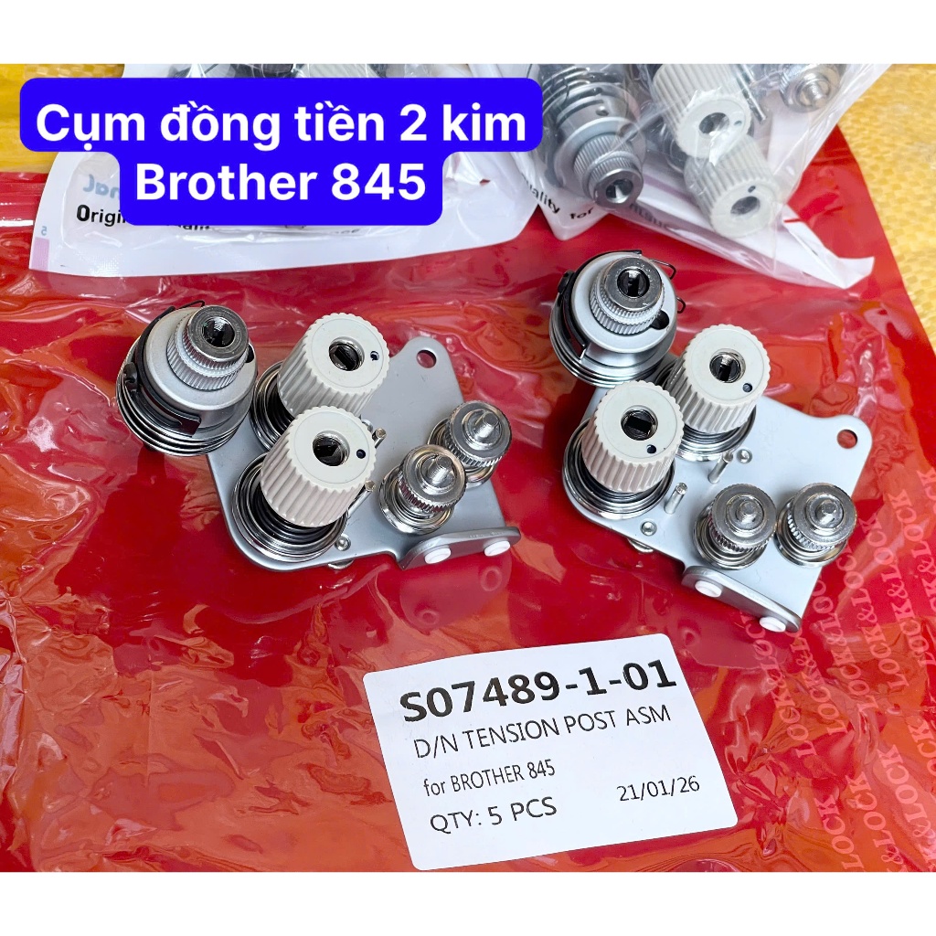 Cụm đồng t iền TĂNG SONG 2 kim CƠ Brother 845/Cụm đồng tiề n 2 kim 845 Brother / cào bơi / LT2-B845/