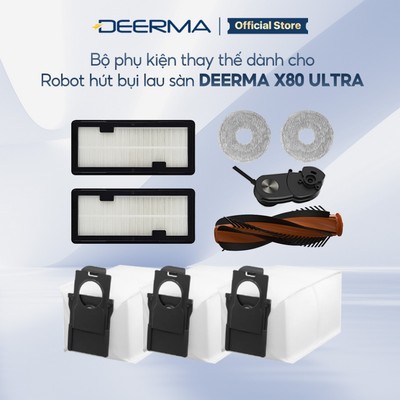 Phụ kiện thay thế cho Robot hút bụi lau sàn Deerma X80 ULTRA chính hãng