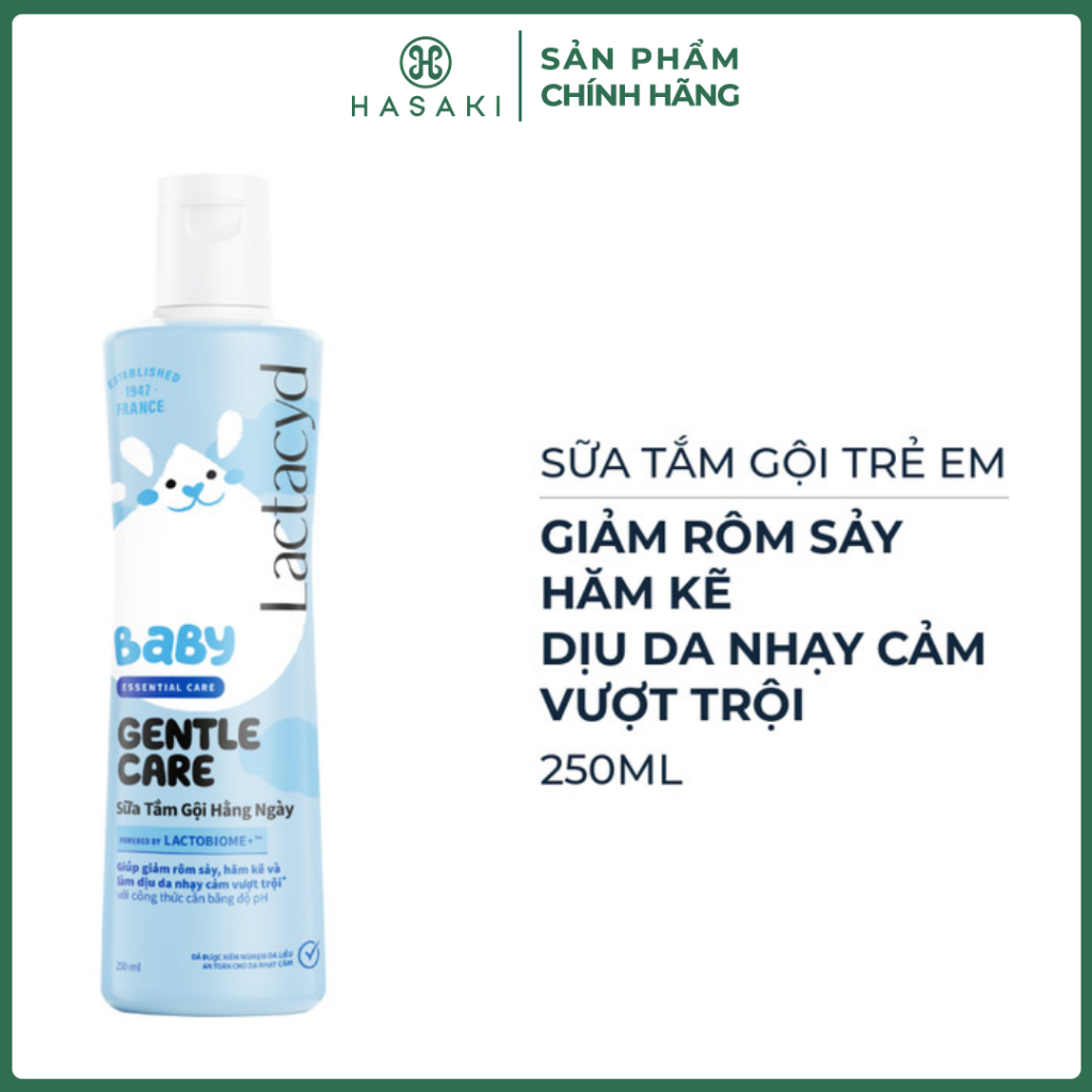 Sữa Tắm Gội Trẻ Em Lactacyd Bb Giảm Rôm Sảy & Hăm Kẽ 250ml Hasaki Sản Phẩm Chính Hãng