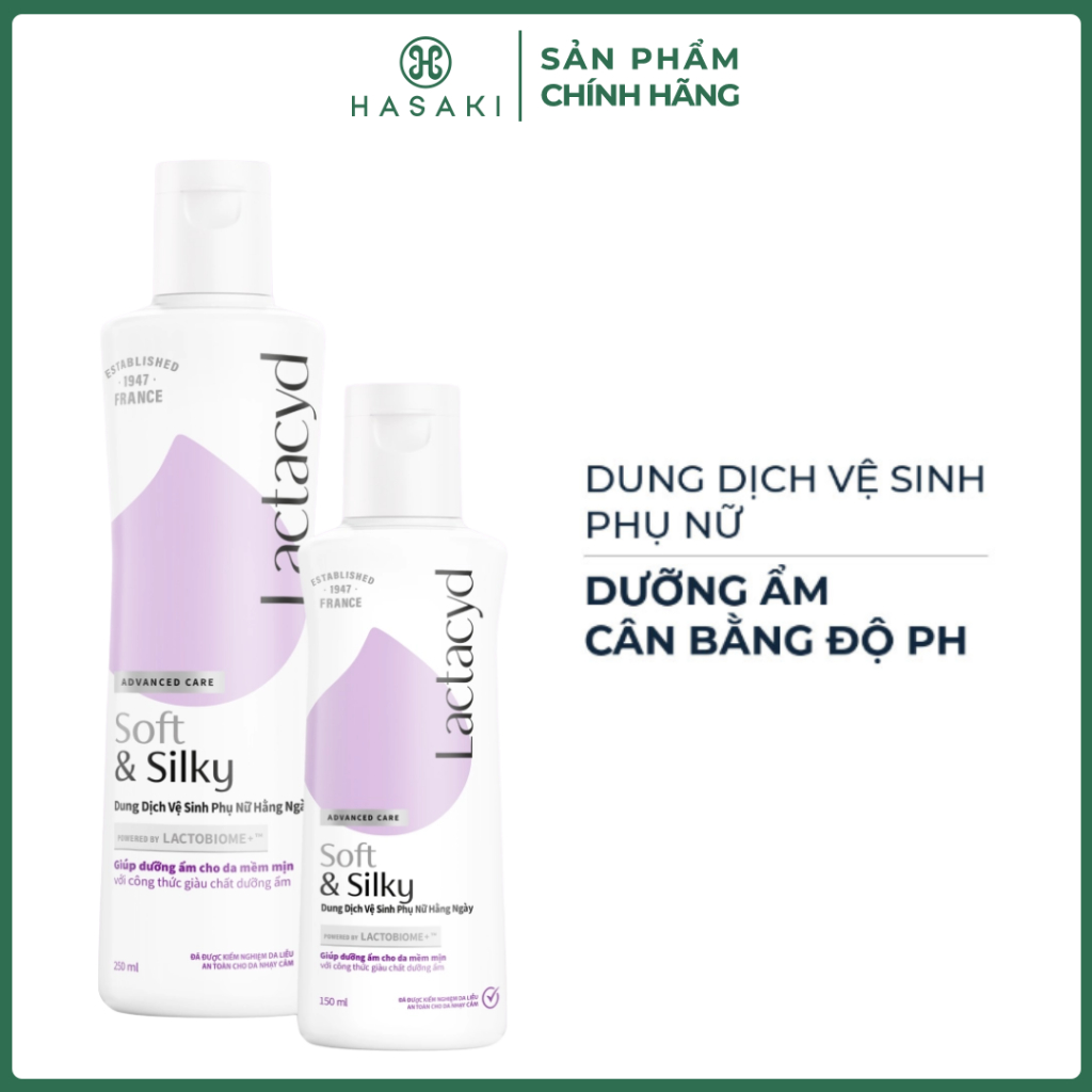 [DAILY] Dung Dịch Vệ Sinh Phụ Nữ Lactacyd Dưỡng Ẩm Soft & Silky 150ml Hasaki Sản Phẩm Chính Hãng
