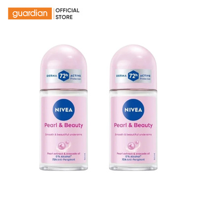 Combo 2 Lăn Khử Mùi Ngọc Trai Sáng Mịn Pearl & Beauty Nivea 50ml