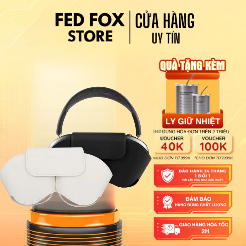 Bọc da bảo vệ tai nghe Hoco W65 / Airpod MAx  chất liệu cao cấp chống xước, chống sốc