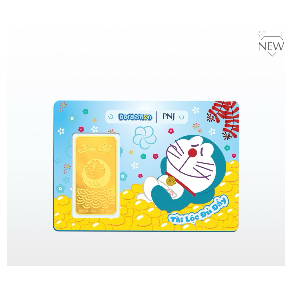 Thẻ Vàng May Mắn 0.2 chỉ 99,99% Doraemon | PNJ