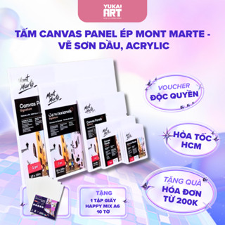 [Hỏa tốc HCM] Tấm Canvas Panel Ép Mont Marte - Vẽ Sơn Dầu, Acrylic