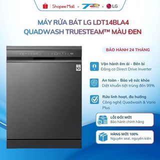 Máy rửa bát LG LDT14BLA4 Quadwash TrueSteam™ màu đen kết nối wifi-Lđặt nội thành HN và quanh LB