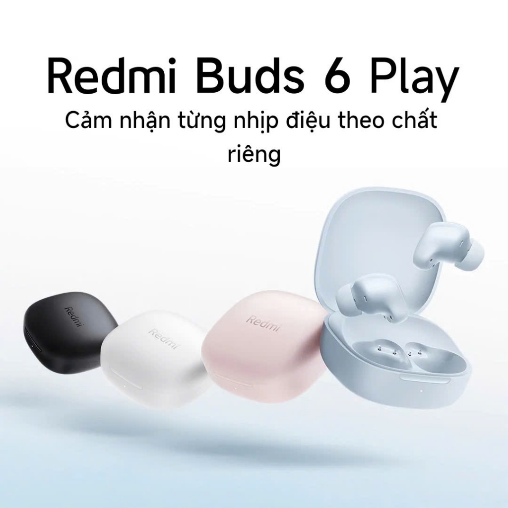 Tai nghe Bluetooth Redmi Buds 6 Play Xiaomi - Giảm tiếng ồn bằng AI - Thời lượng pin lên tới 36 giờ - Siêu nhẹ 3,6g | BigBuy360 - bigbuy360.vn