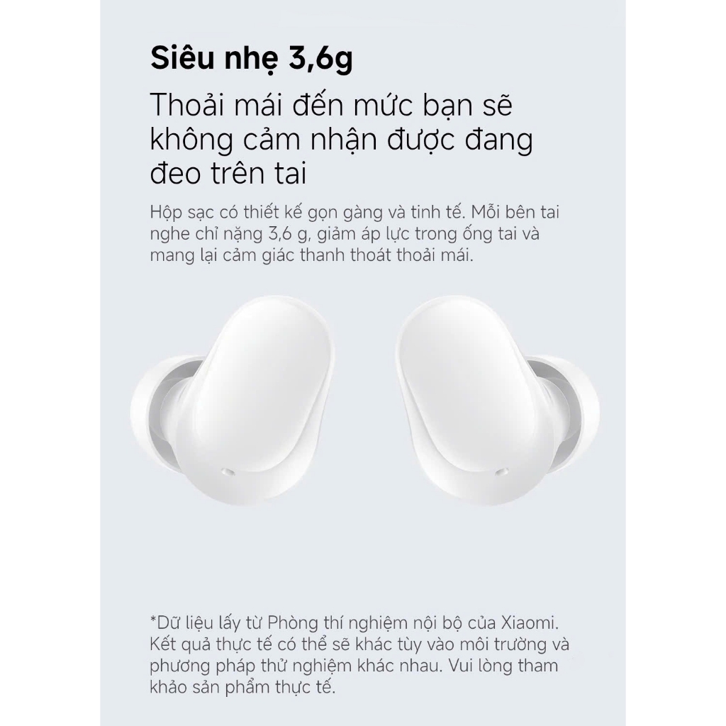 Tai nghe Bluetooth Redmi Buds 6 Play Xiaomi - Giảm tiếng ồn bằng AI - Thời lượng pin lên tới 36 giờ - Siêu nhẹ 3,6g | BigBuy360 - bigbuy360.vn