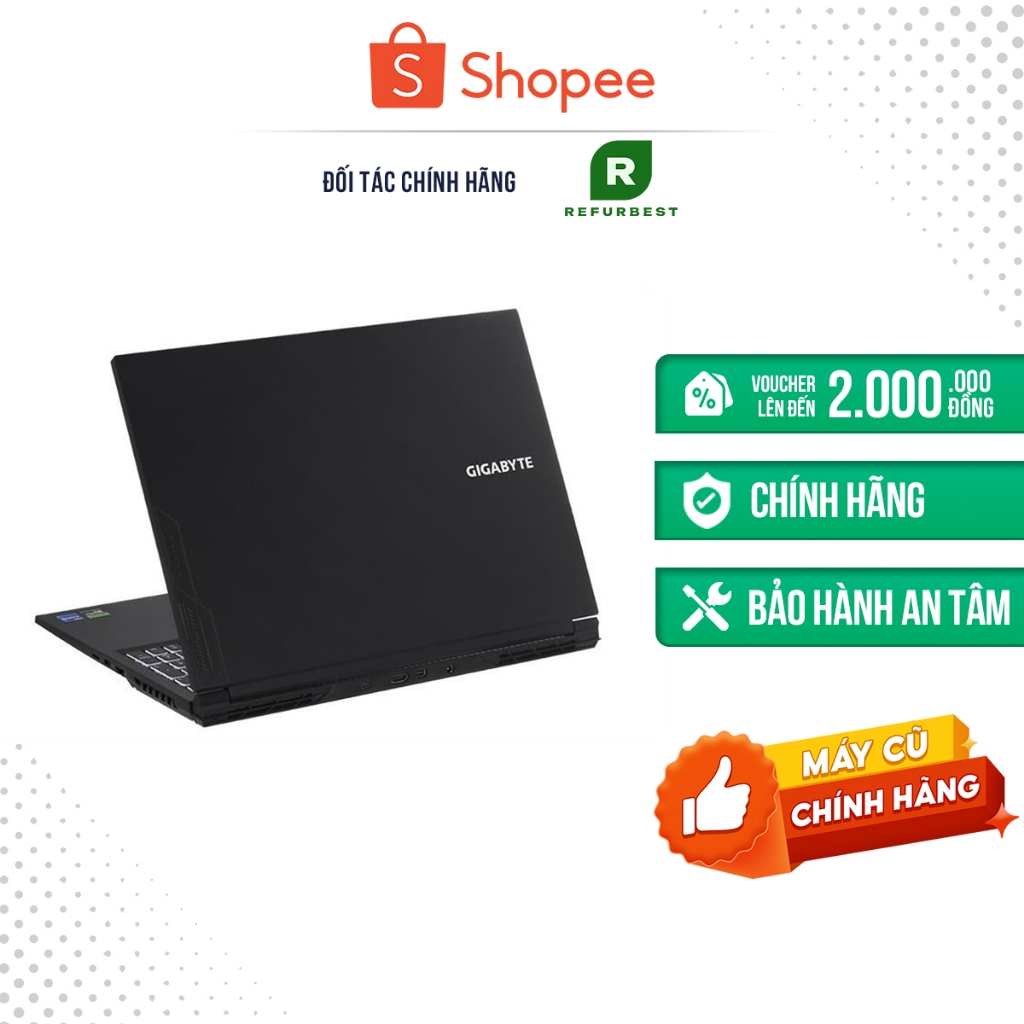 [Máy cũ] - [Trả bảo hành]  GIGABYTE G5 MF5 RC555 i7 13620H/16GB/512GB/6GB RTX4050 (Đen)