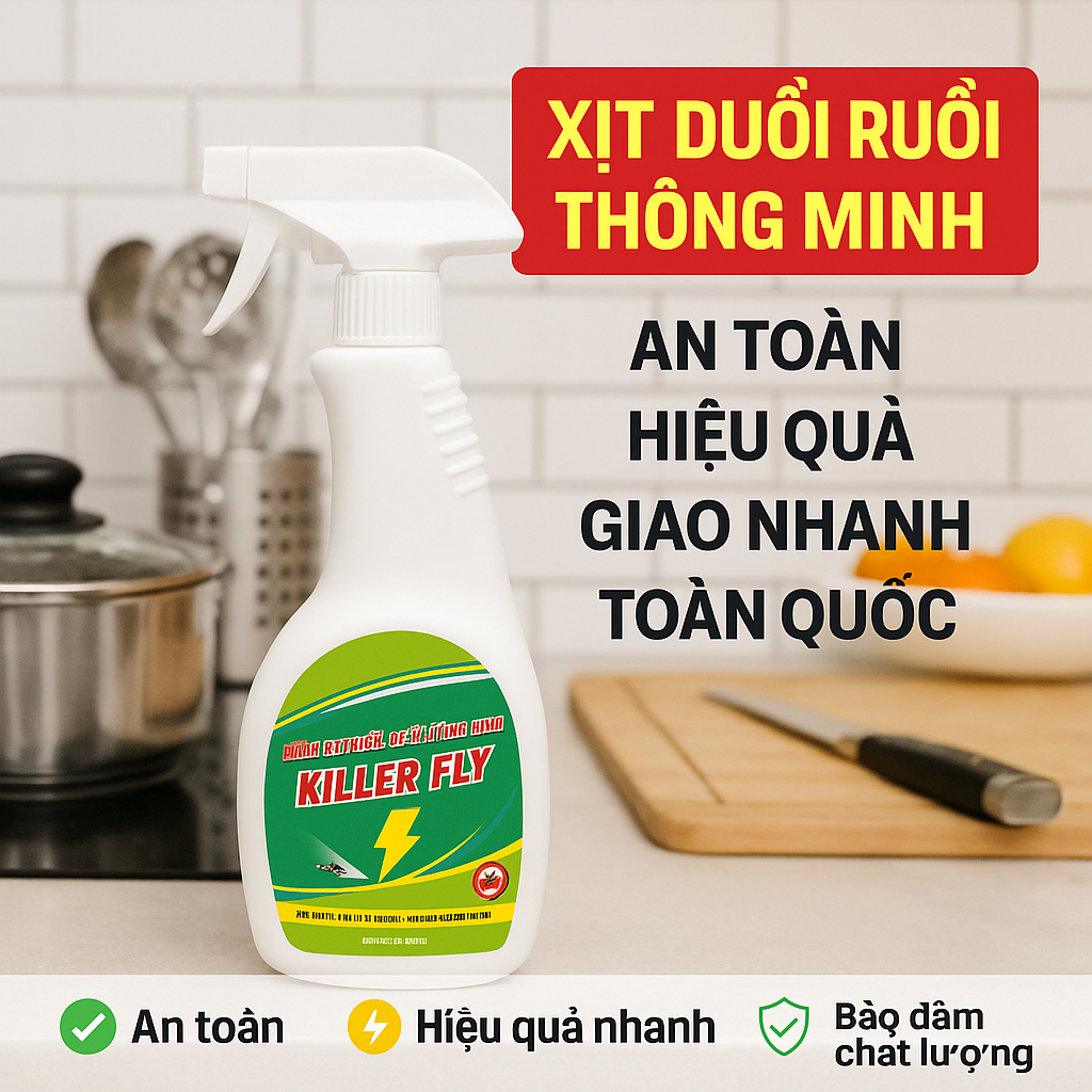Xịt Ruồi sinh học Killer Fly (Chai lớn 530ml)