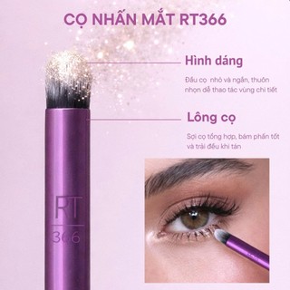 Bộ cọ trang điểm REAL TECHNIQUES Everyday Eye Essentials 01991 8 cây mắt