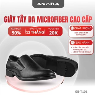[CHÍNH HÃNG] Giày Tây Nam ANBA GB-T101 Chất Liệu Da Microfiber Cao Cấp, Bảo Hành 12 Tháng, Đế Cao Su Non Êm Chân