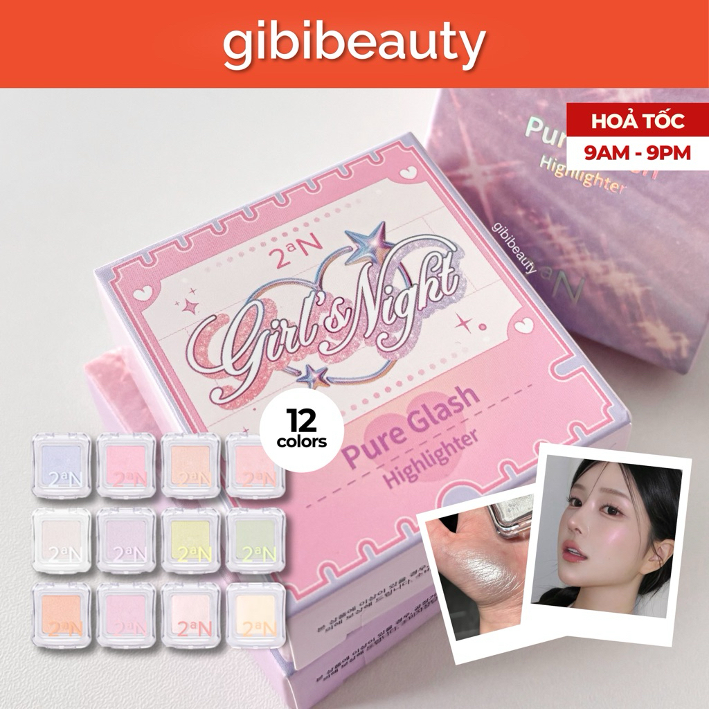 Phấn bắt sáng 2AN Pure Glash Highlighter 2.7g