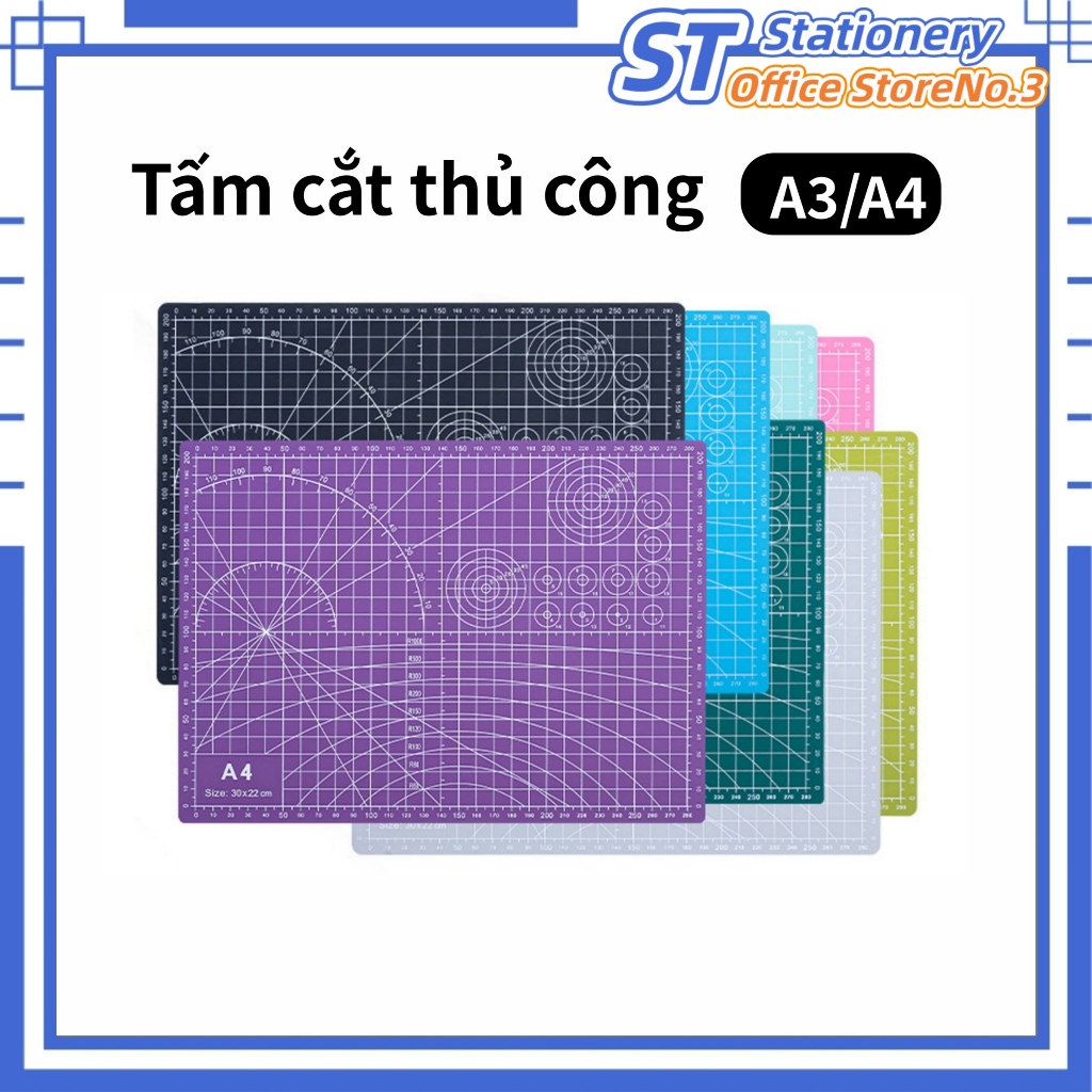 Tấm lót cắt DIY A3 A4 Tấm lót cắt thủ công Bảng kê cắt tự liền Dụng cụ thủ công.