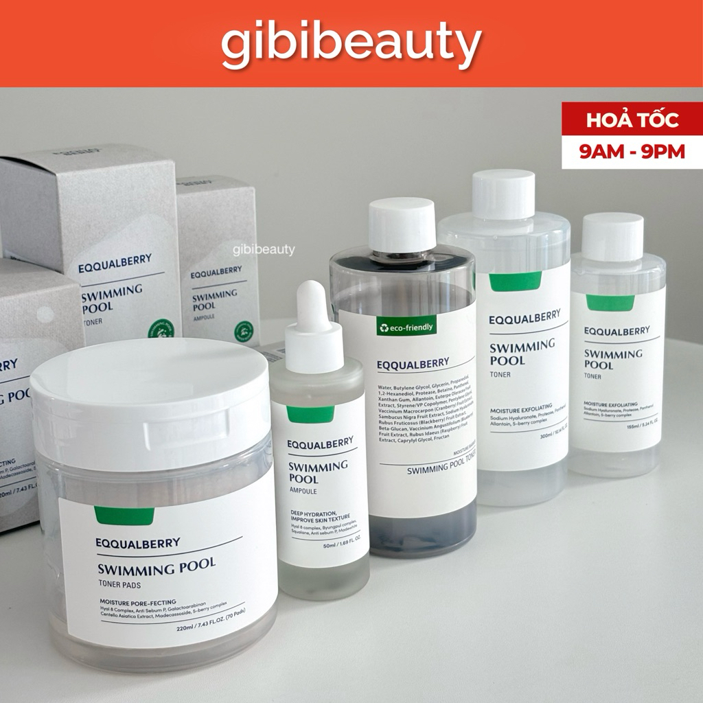 Toner pad/ Ampoule/ Toner EQQUALBERRY Swimming Pool