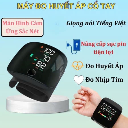 MÁY ĐO HUYẾT ÁP CỔ TAY – ĐỌC KẾT QUẢ BẰNG TIẾNG VIỆT