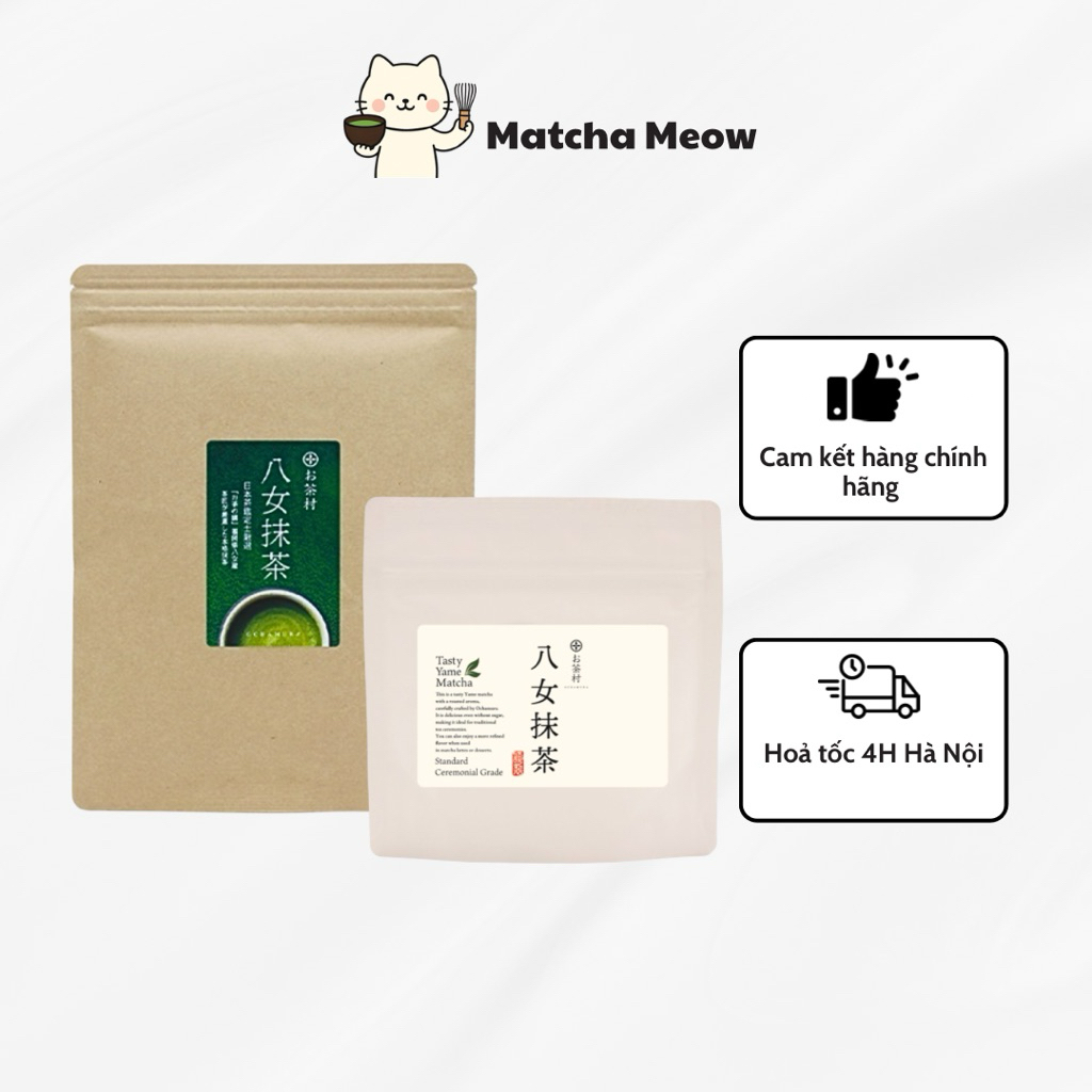Matcha Yame Ochamura Nutty dạng túi hãng 111g/40g