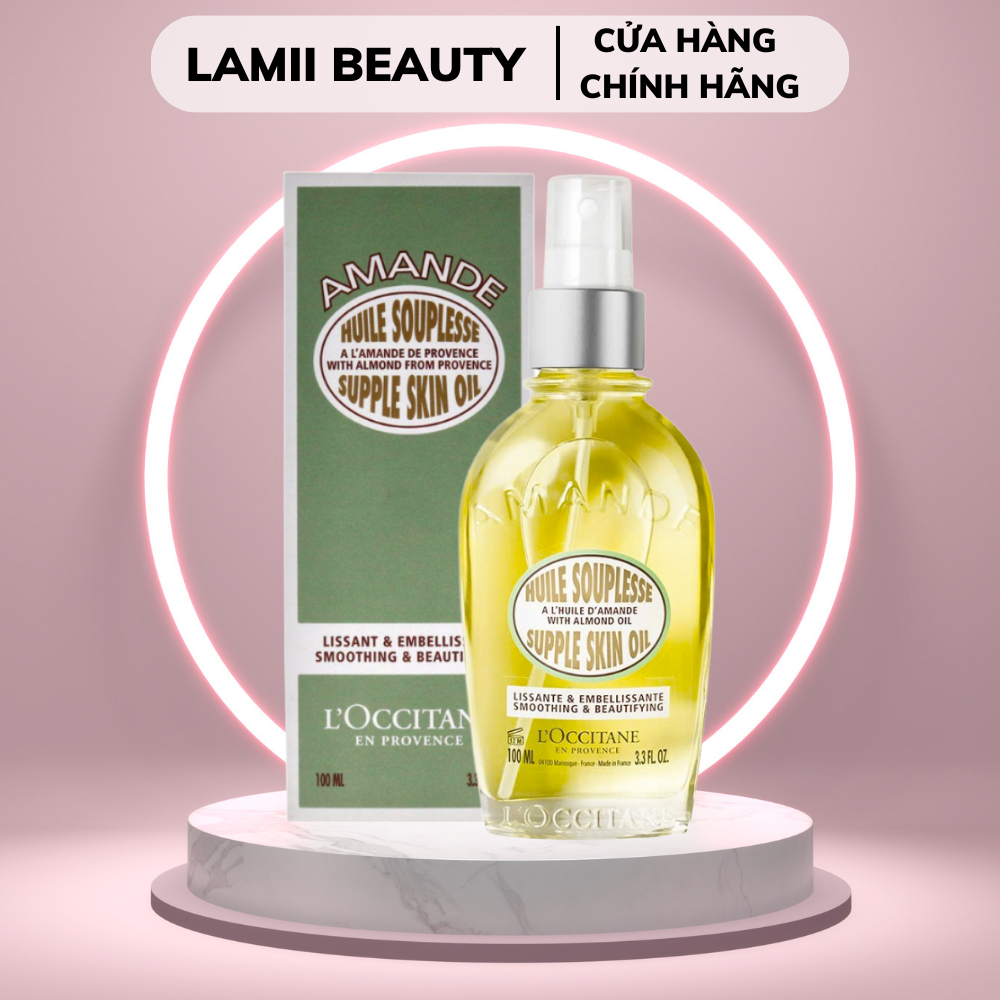 DẦU DƯỠNG ẨM L'occitane almond supple skin oil 100ml / JOSIE MARAN OIL ARGAN