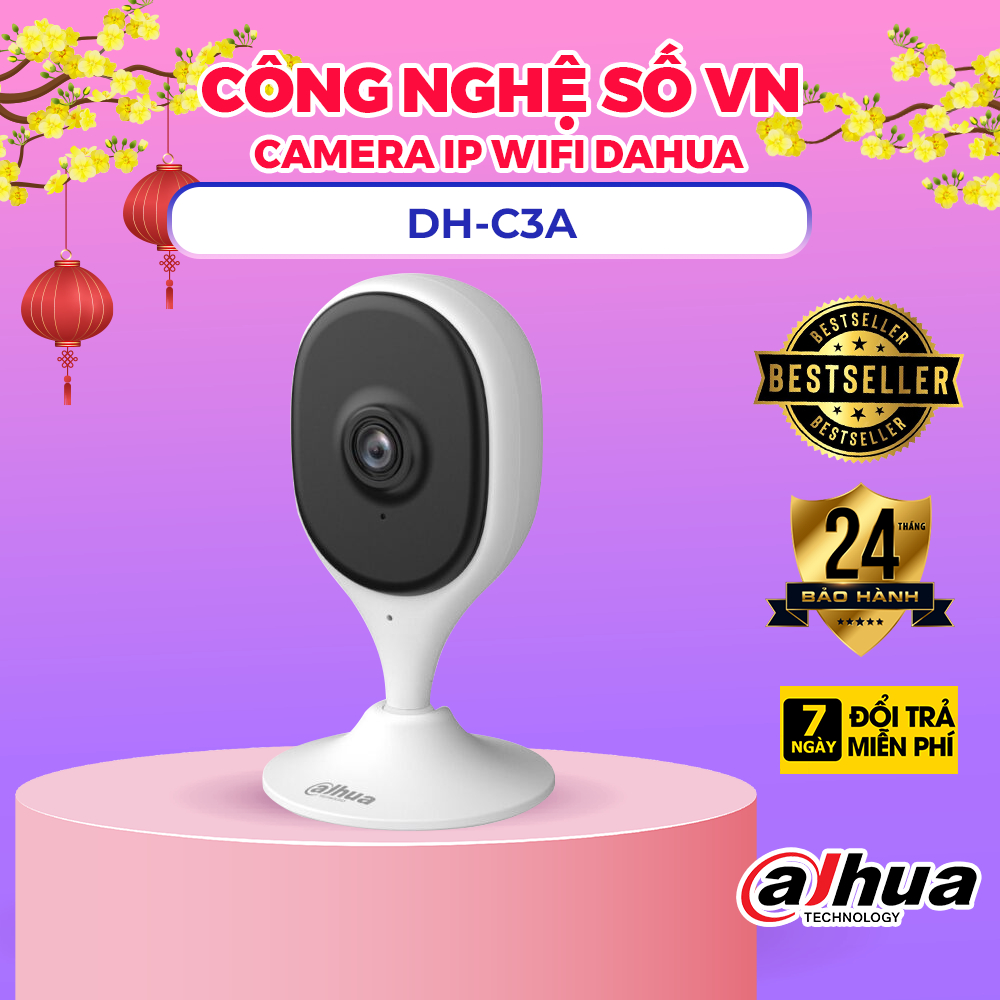 Camera IP WIFI DAHUA DH-C3A 3MP | DH-C5A 5MP cố định trong nhà